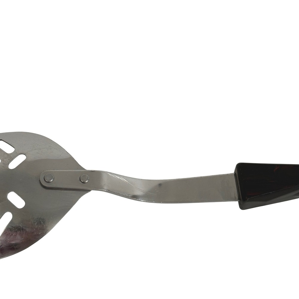 Vintage CUTCO Slotted Serving‎ Spoon Marbled Black Red Handle USA 12.5" - Picture 7 of 11